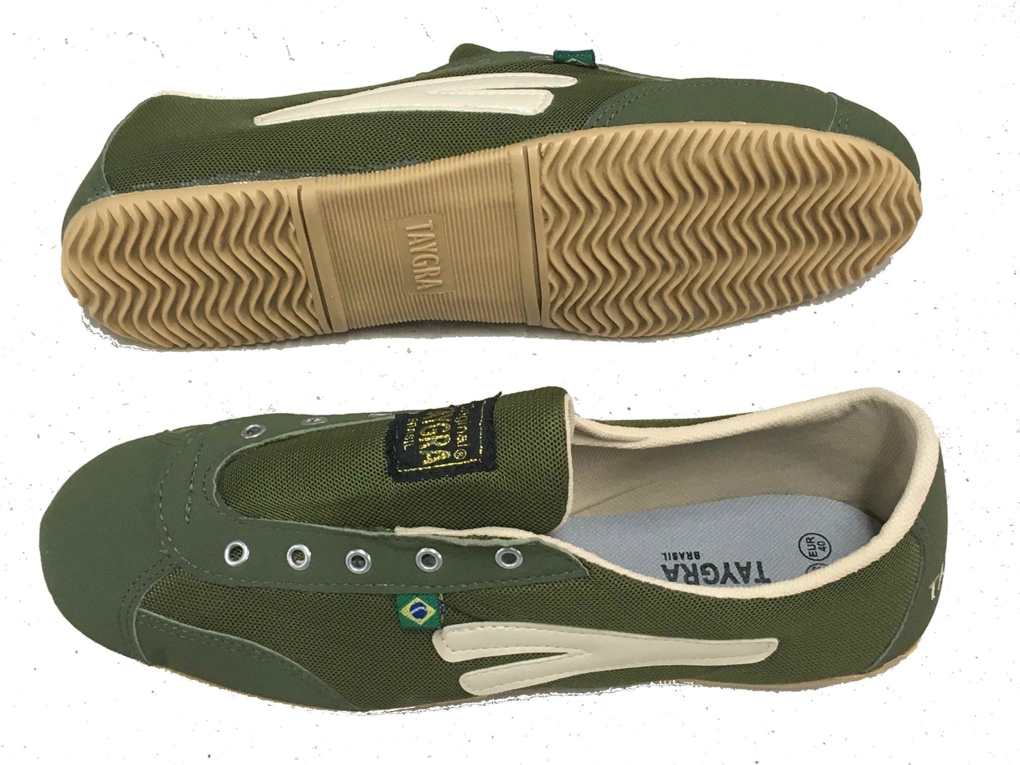 Slim - Dark Green / Beige