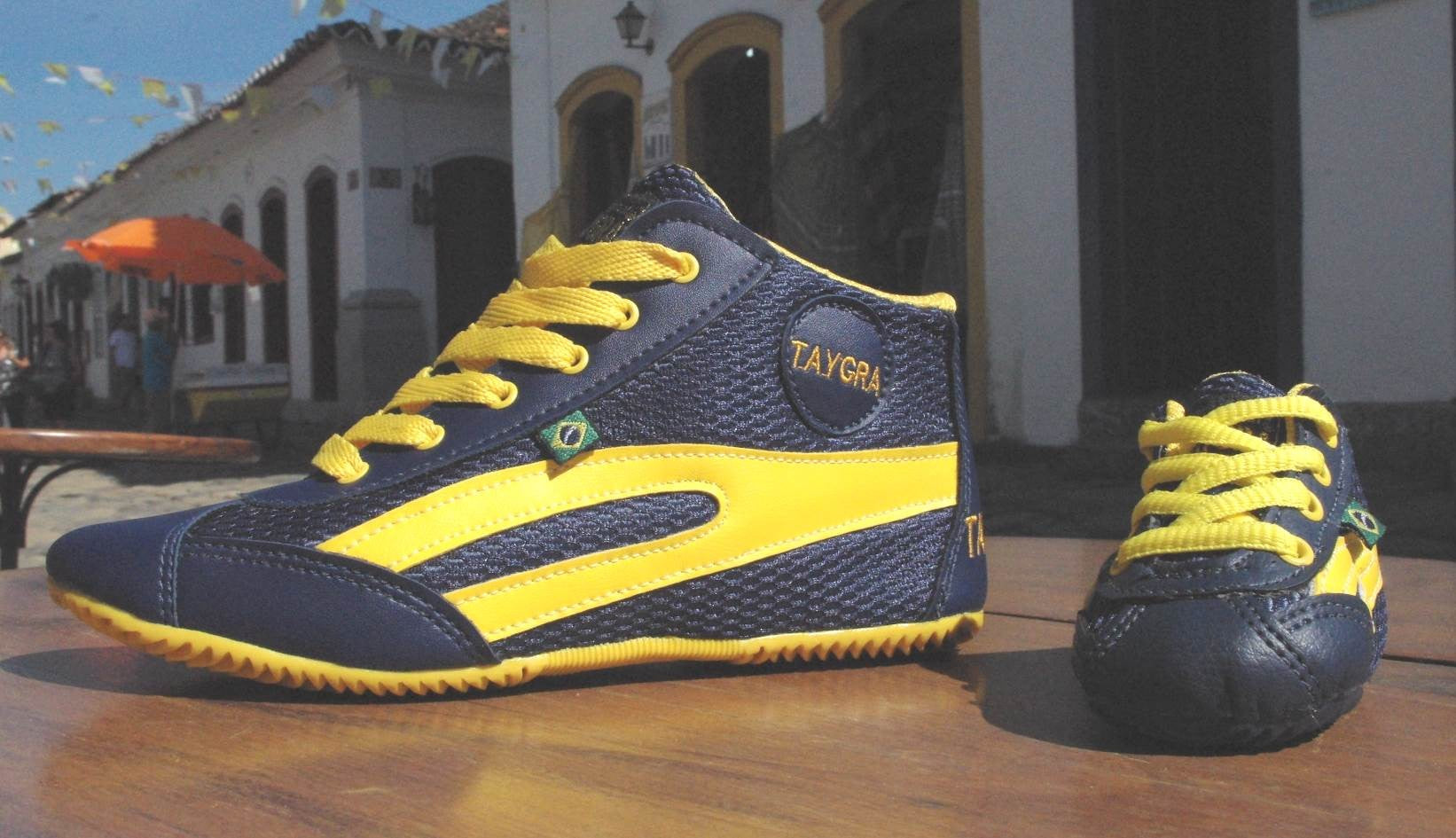 Mid-top - Navy Blue / Yellow