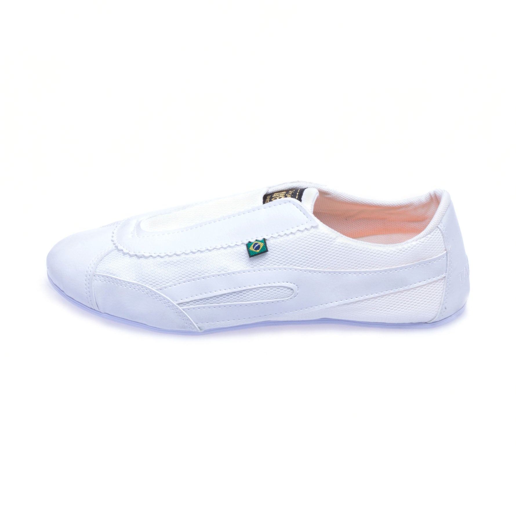 Slim Elastic Sneakers - White