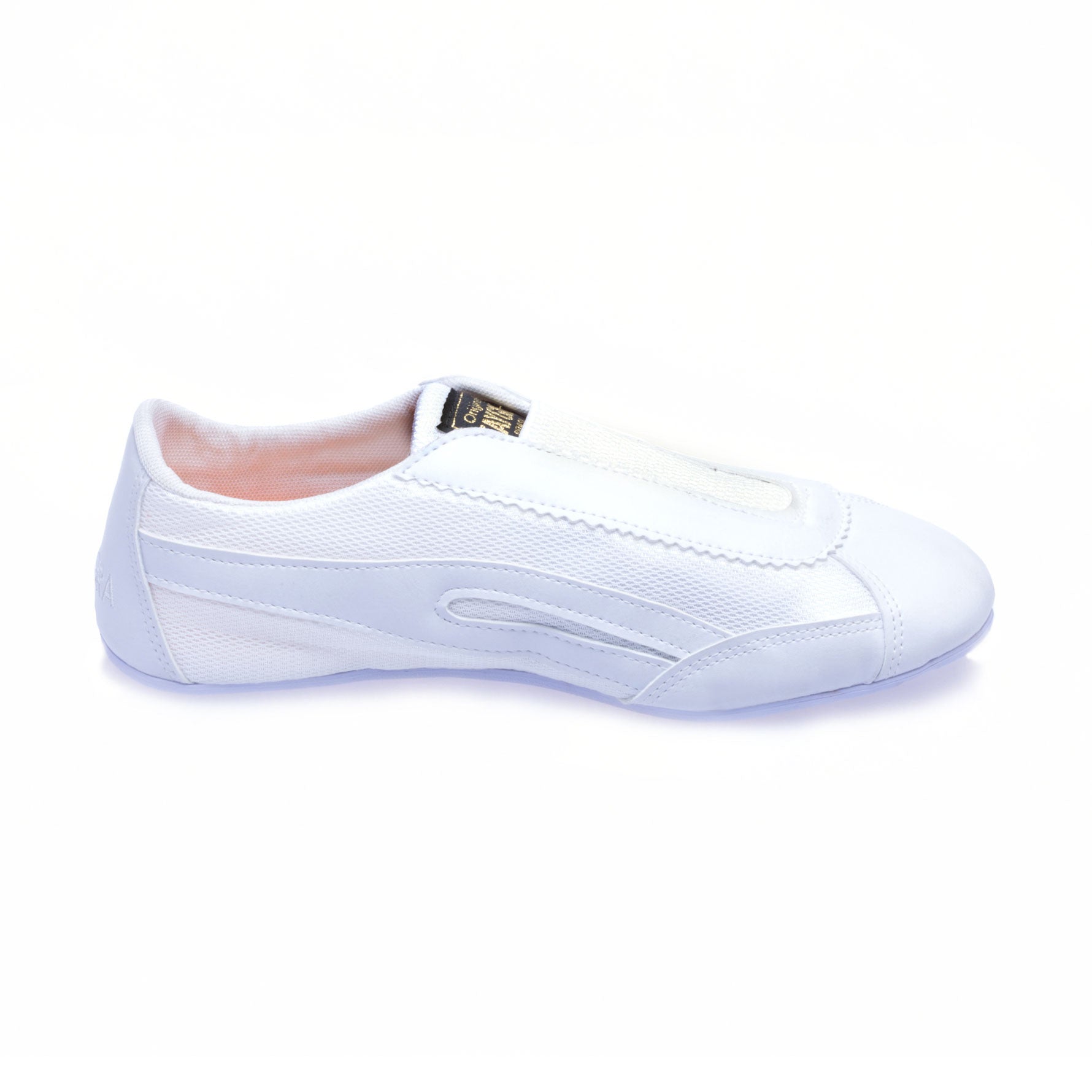 Slim Elastic Sneakers - White